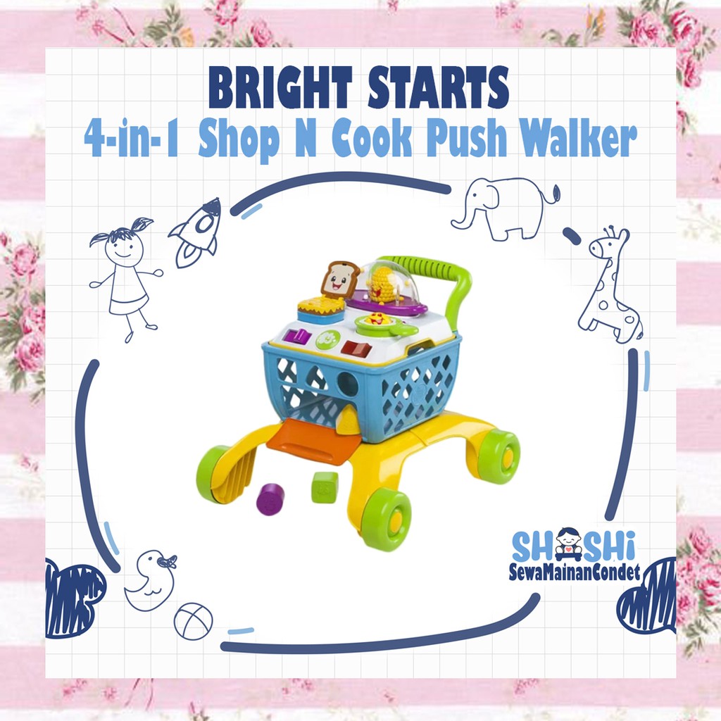 Sewa Bright Starts 4in1 Shop N Cook Push Walker