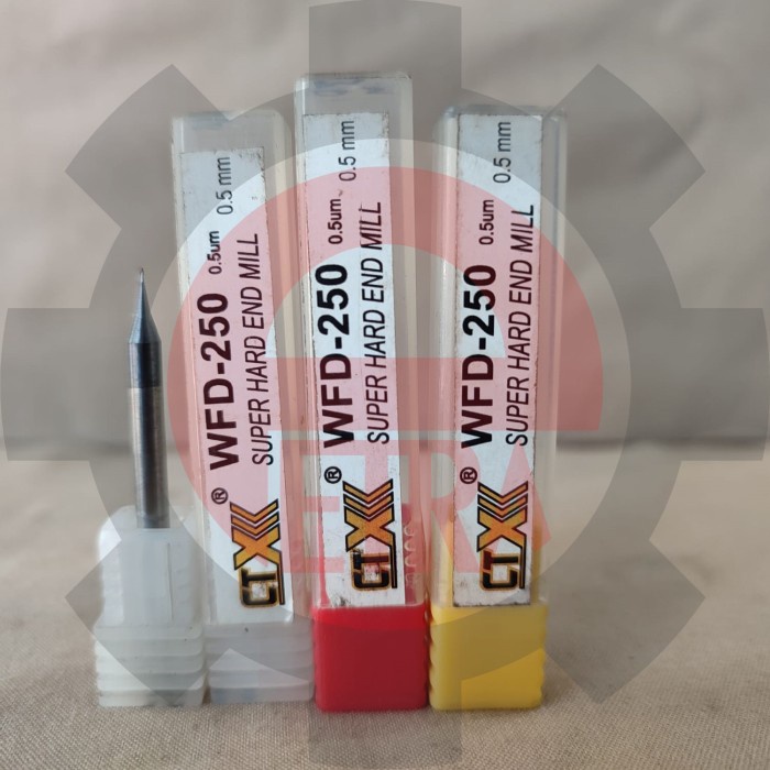 Endmill 0.5 mm x 50 2F CTX Carbide