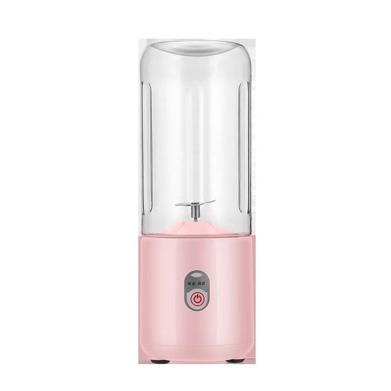 【BetterSeller】 JUICER BLENDER PORTABLE//USB 400ML//MINI JUICER  4 Mata Pisau Kaca Tebal