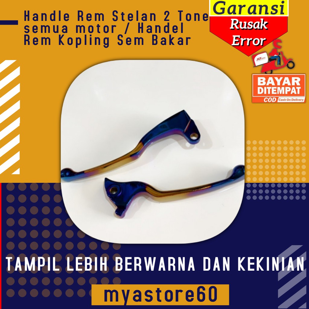 Handle Hendel Pegangan Rem Setelan 2 Tone Semua Motor Handel Rem Kopling Sem Bakar Thailook Variasi