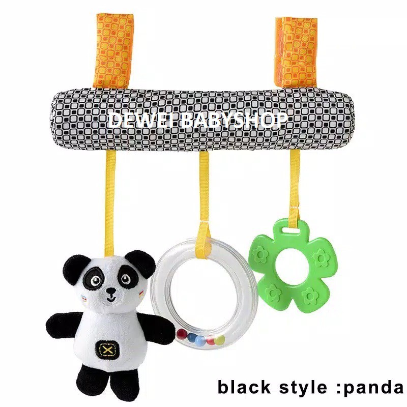 Mainan Boneka Gantung Kereta Bayi ( Baby Stroller Stick Rattle Teether Doll Toy /Bunyi/Berbunyi )