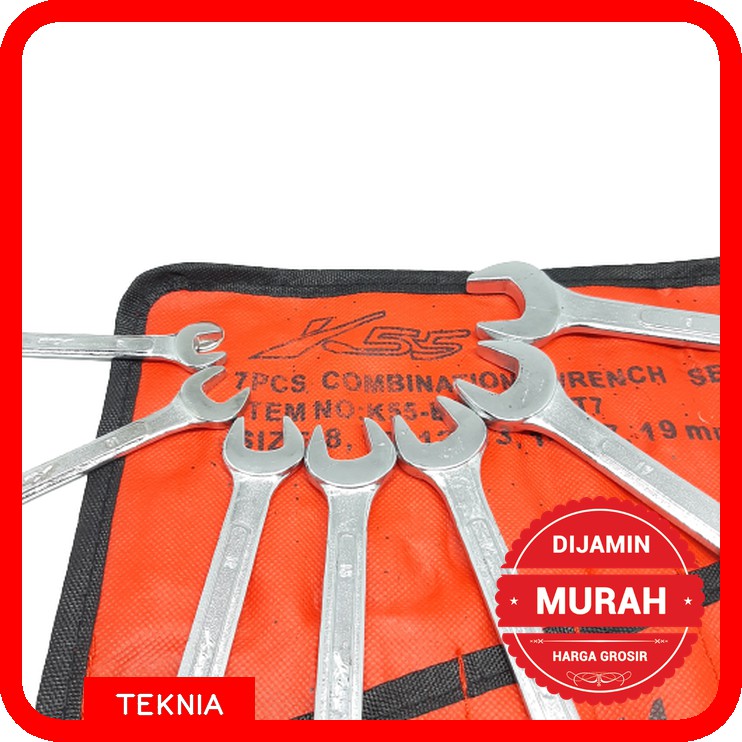 Kunci Ring Pas Set 7 pcs K55 - Combination Wrench Set