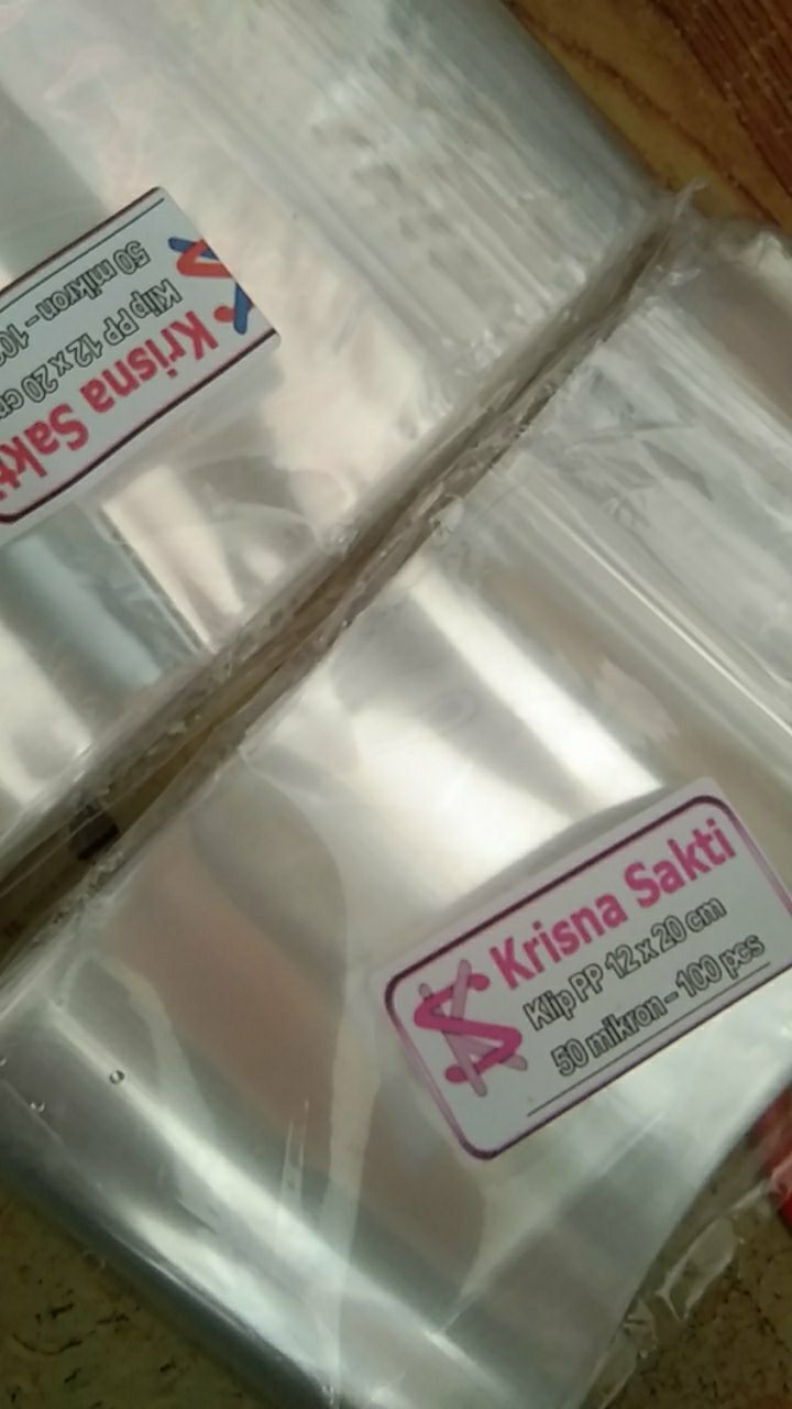 Klip Pp 12x20 50 Micron Plastik Zipper Kemasan Bening Jernih Transparan Polypropylene