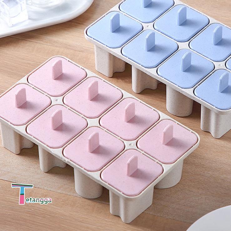 Pasti.murah Cetakan Es Krim Stik Kotak Mini / Cetakan Ice Cream Stick Jelly  8 Slot Es Loli DIY Bese