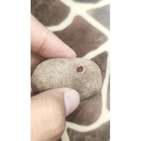 batu mustika delima merah tapa sir alam asli temuan sepuh antik pusaka pamor langka jadul kuno