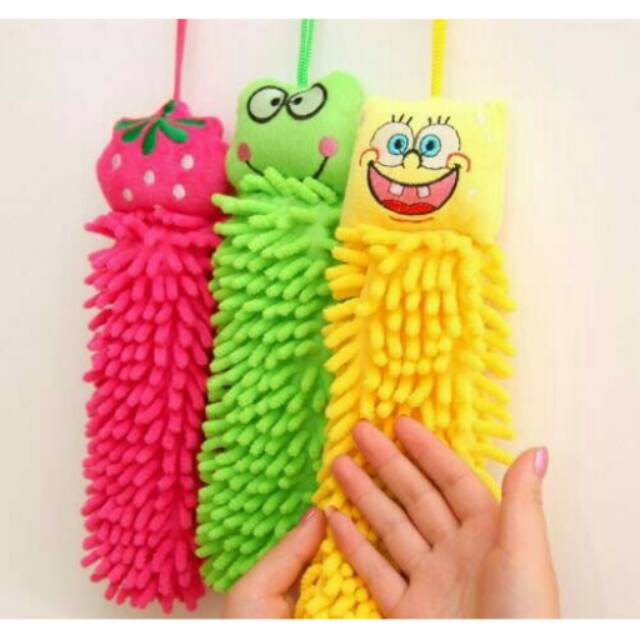 Hand towel microfiber lap tangan karakter ok  good quality