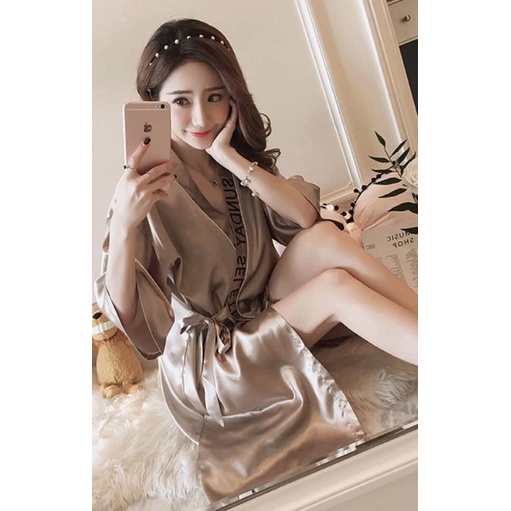 Baju Tidur Satin Kimono