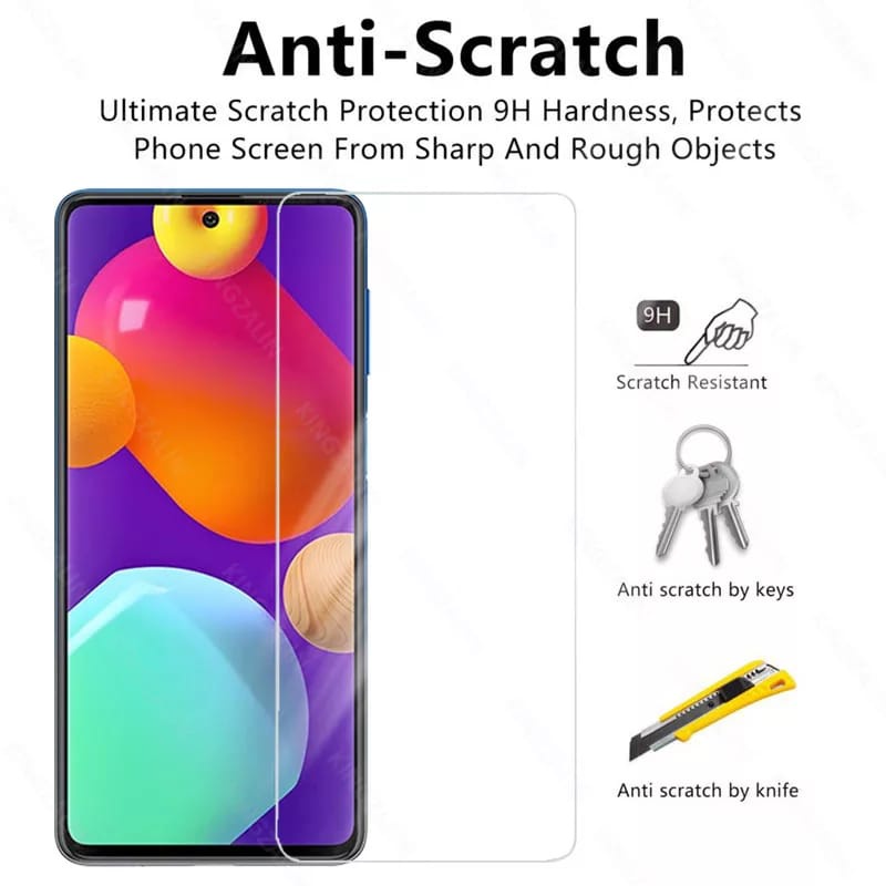 PROMO Tempered Glass Bening  SAMSUNG M62 Full Layar Screen Guard Protector Antigores Kaca