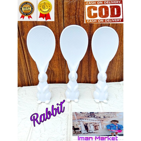 CENTONG NASI RABBIT TEBAL LENTUR / SOUVENIR PERNIKAHAN / CENTONG NASI MURAH