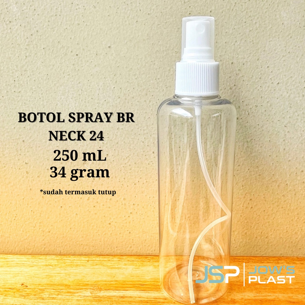 Botol Spray BENING TEBAL 250 mL | PROMO FREE PAKET PACKING AMAN | Botol PET Sprai Neck 24 250 mL