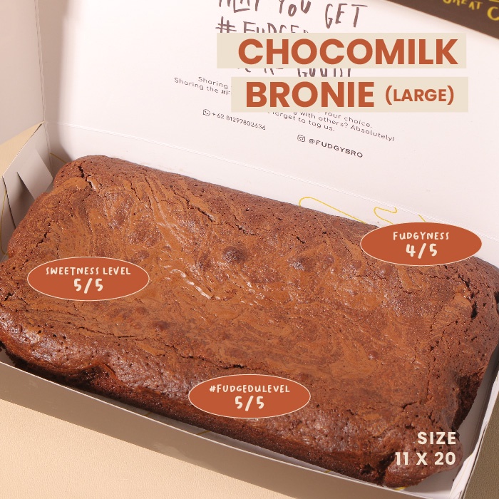

FUDGYBRO MILKCHOCO BROWNIES (LARGE SIZE) - NORMAL