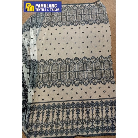 Kain Tille Bordir Motif Ivory Sumba  ||Harga per setengah meter(50cm)