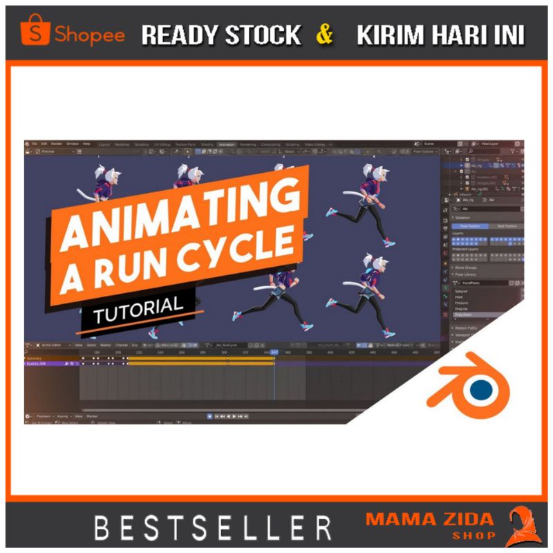BLOOP ANIMATION – BLENDER ANIMATION COURSE | DVD TUTORIAL BELAJAR ANIMASI 3D BLENDER