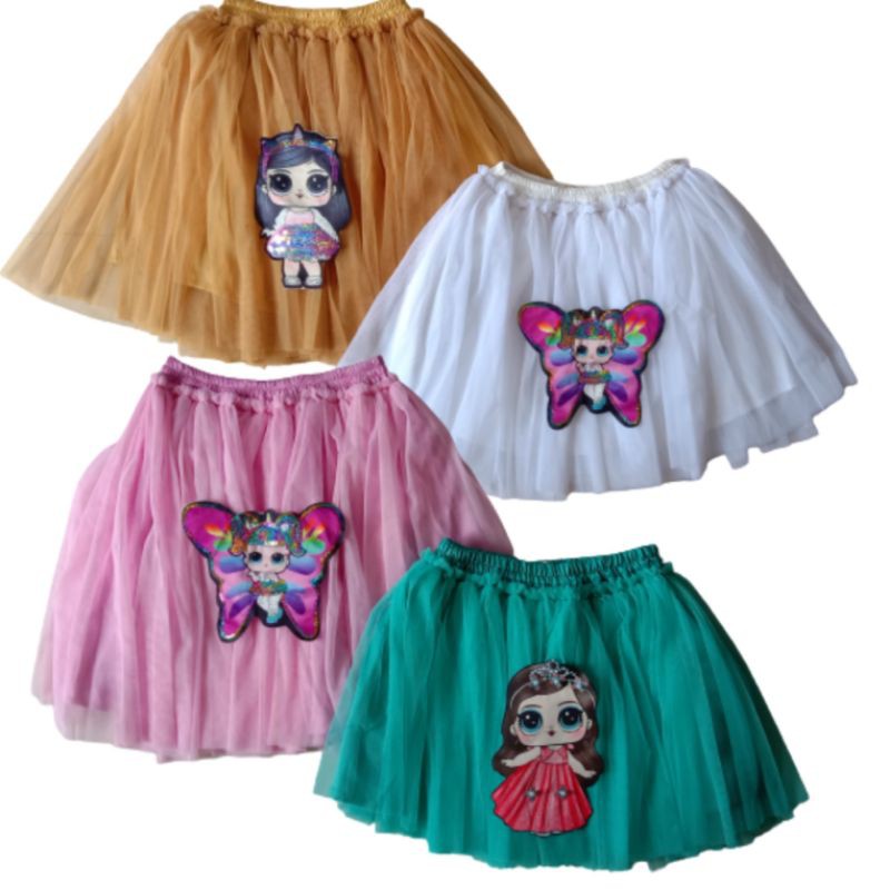 rok tutu anak LOL 3-9 tahun