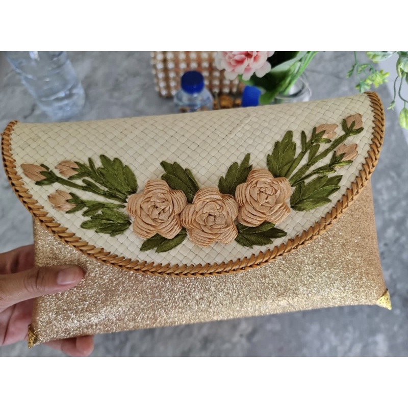dompet pandan sulamgliter