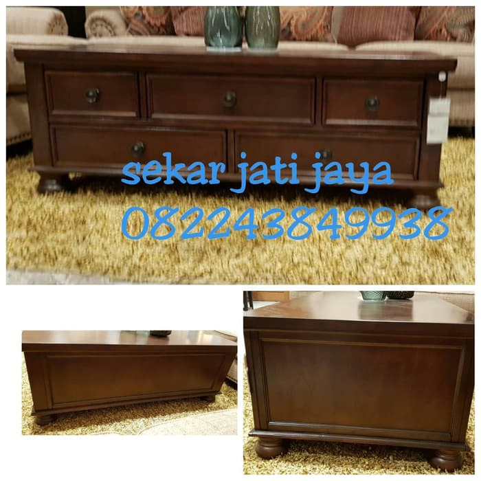 Custom meja kopi meja tamu coffee table jati jepara