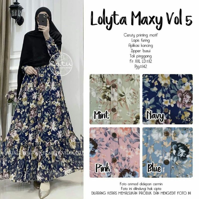 Lolyta Maxy Vol 5 Dress Ceruty Cantik