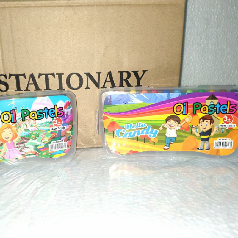 

Crayon Non Toxic isi 12pcs - Oil Pastel krayon/ tidak beracun /cat minyak/cat air play set kids anak