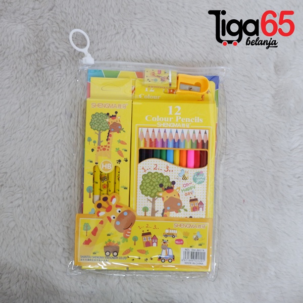 365 STATIONERY SET #40976 Buku &amp; Alat Tulis Anak / Karakter Fancy Gambar Lucu