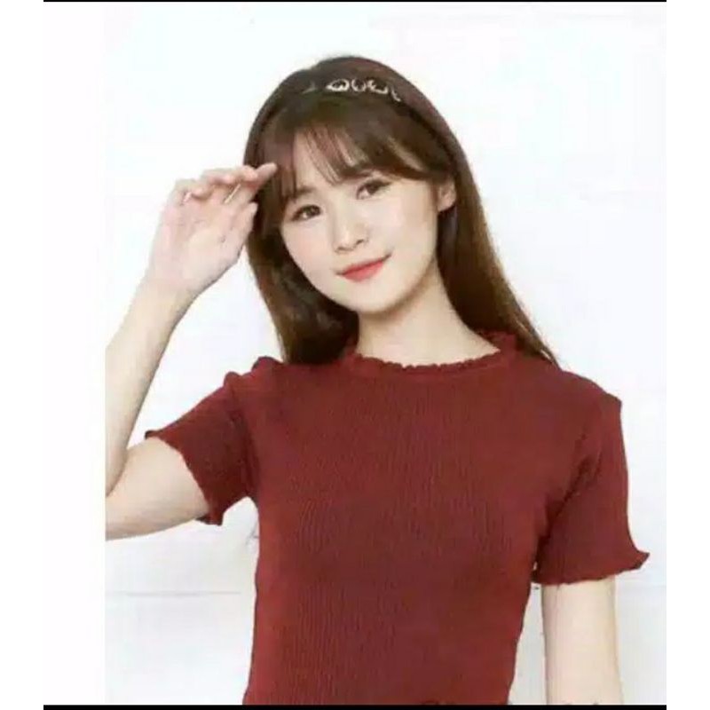 SALE !! ATASAN RAJUT TOP KRIWIL / T-SHIRT KRIWIL / CROPTOP CURLY / SWEATER RAJUT / ATASAN RAJUT WANITA KEKINIAN / CROP TOP STYLISH KOREA
