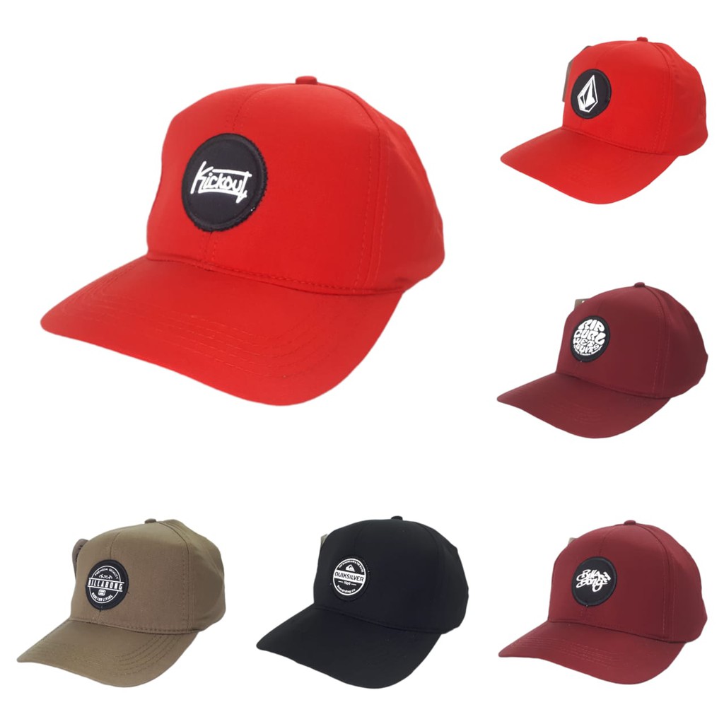 COD Ori Topi Casual Pria Terbaru Baseball Distro Bordir Volcom Quiksilver Supreme Nike KickOut Murah