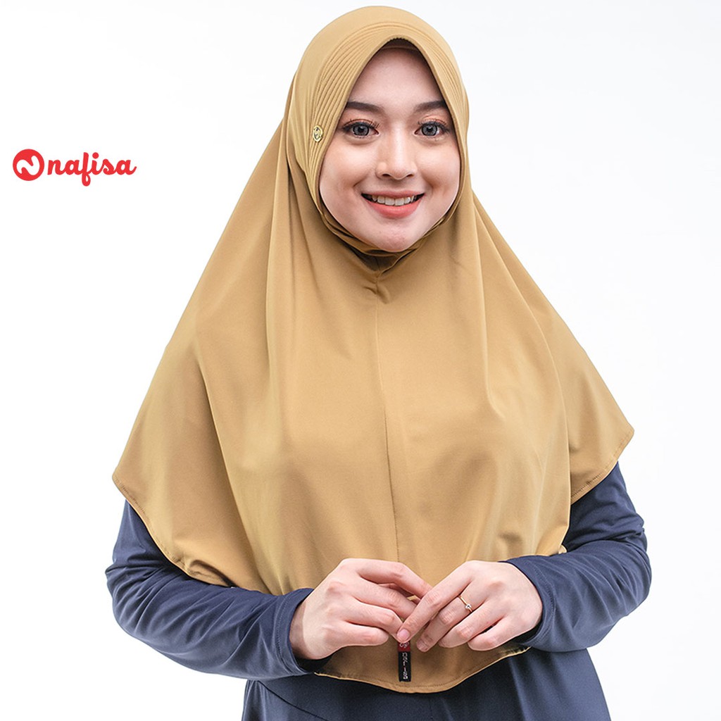 Jilbab Instan Bergo Nafisa Fritania | Hijab Instan Pet Kecil Variasi Masker Kerudung Instan Niqab