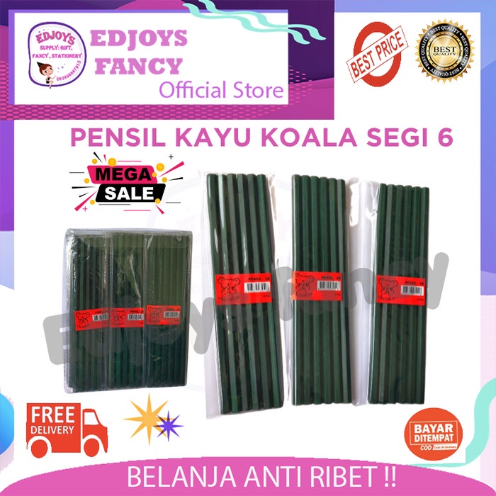 

Promo Koala Pensil Kayu Polos 2B Pencil Isi 144 Pc Gilaa!!!