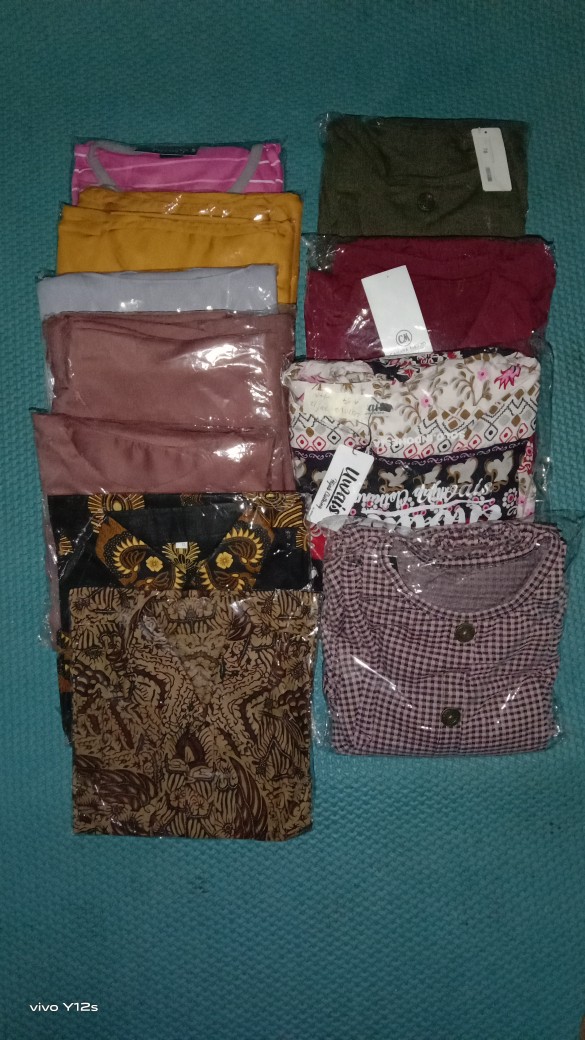 Bswart Batik Hrb026 Kenongo Hem Pendek Padi Pekalongan M L Xl Batik Pria Murah Modern Grosir