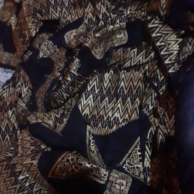 Batik Couple Keluarga Sania Ruffle Ori Ndoro Jowi Dnt Wayang Prada