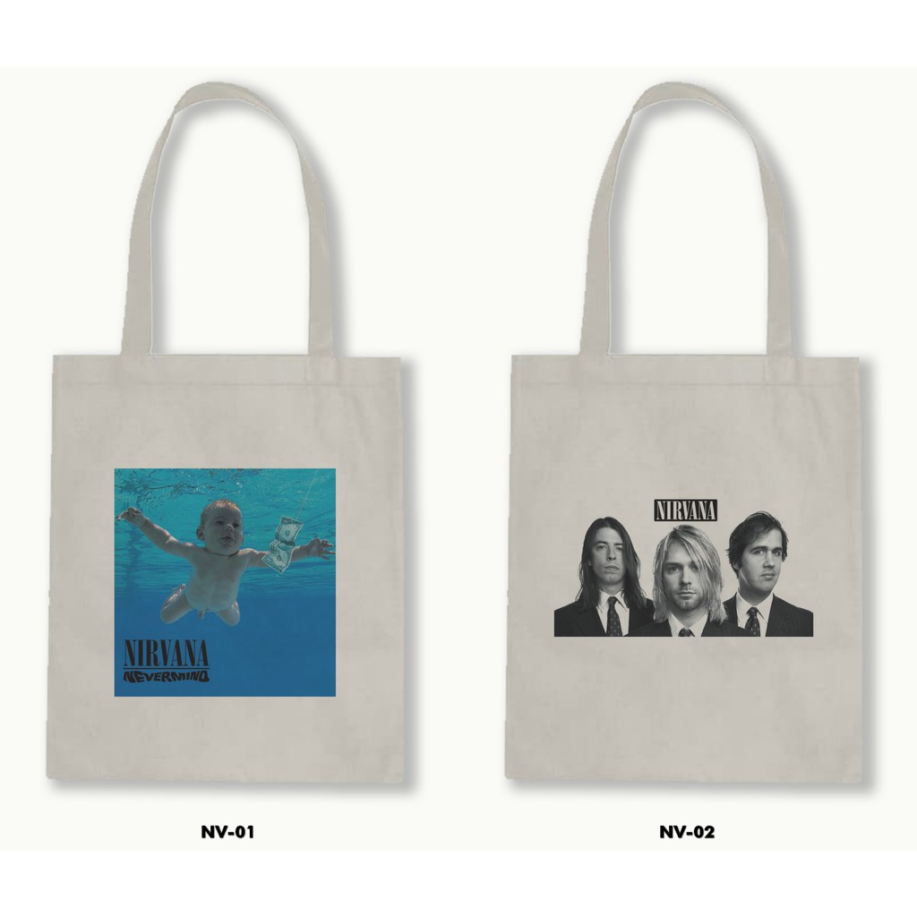 TOTE BAG BLACU - NIRVANA