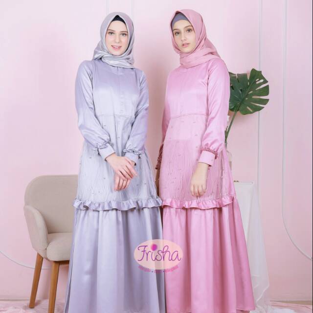 ORIGINAL GAMIS PESTA / GAMIS SILKY / GAMIS BUTIK