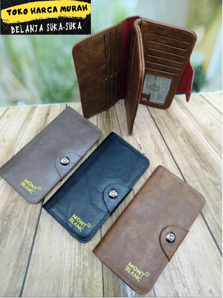 DOMPET PRIA Panjang DOMPET dompet saku pria men wallet 22slot kartu dompet panjang tiga dimensi