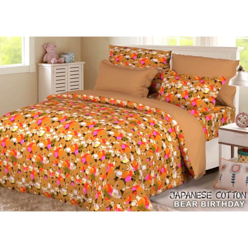 SPREI KATUN JEPANG IMPORT TEDDY BEAR/KATUN JEPANG ANAK