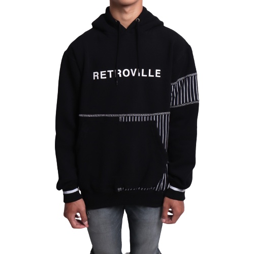 Jaket Sweater Hoodie PATCHWORK RETROVILLE LINE – Fashion Trendy Casual Unisex Good Brand Quality 99% Realpict