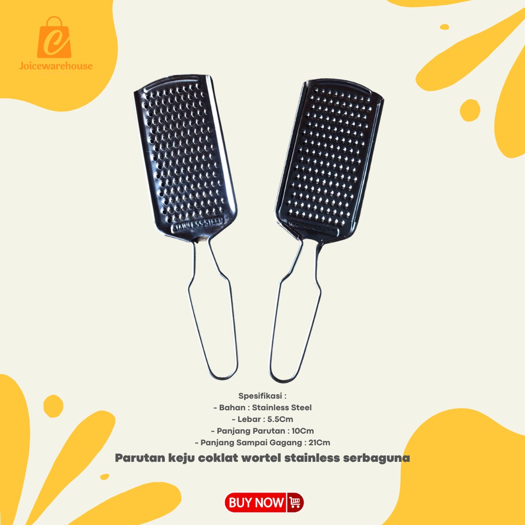 Parutan keju coklat wortel stainless serbaguna