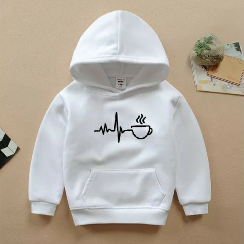 Hoodie Anak Unisex Usia 2-10th Sweater Anak DETAK KOPI Sweater Hoodie Anak