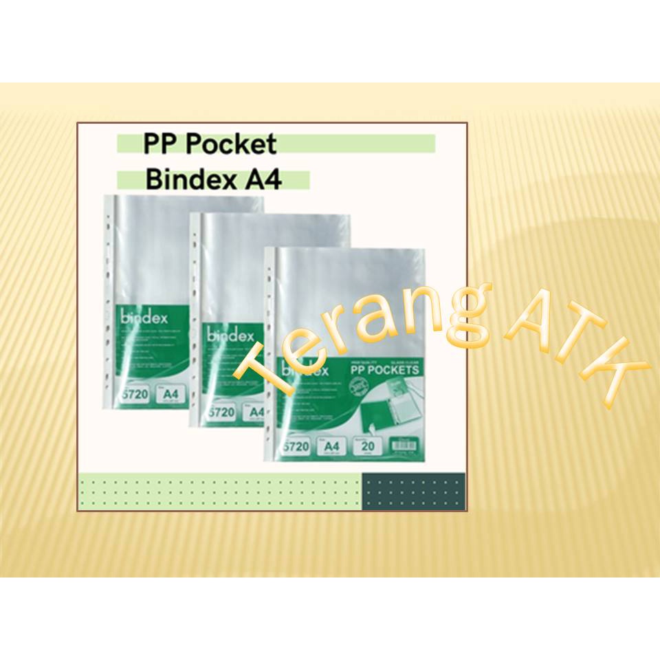 

PP Pocket Bindex 5720 Ukuran A4 [Isi 20 Lembar]