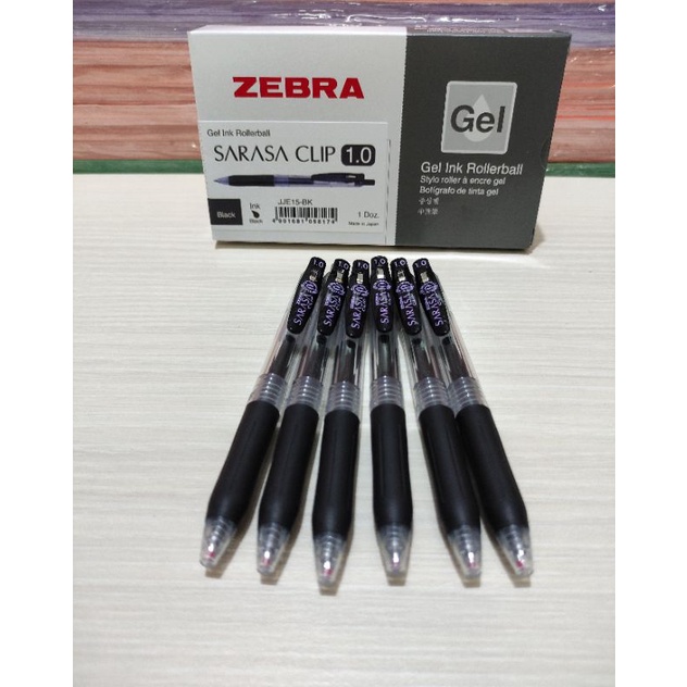 

Bolpoint zebra sarasa clip 1,0 hitam