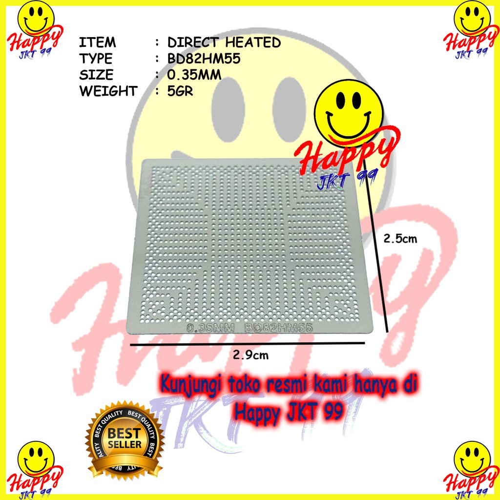 [ HAPPY JKT 99 ] DIRECT HEATED STENCIL DH BD82HM55 BD82HM57 HM55 HM57