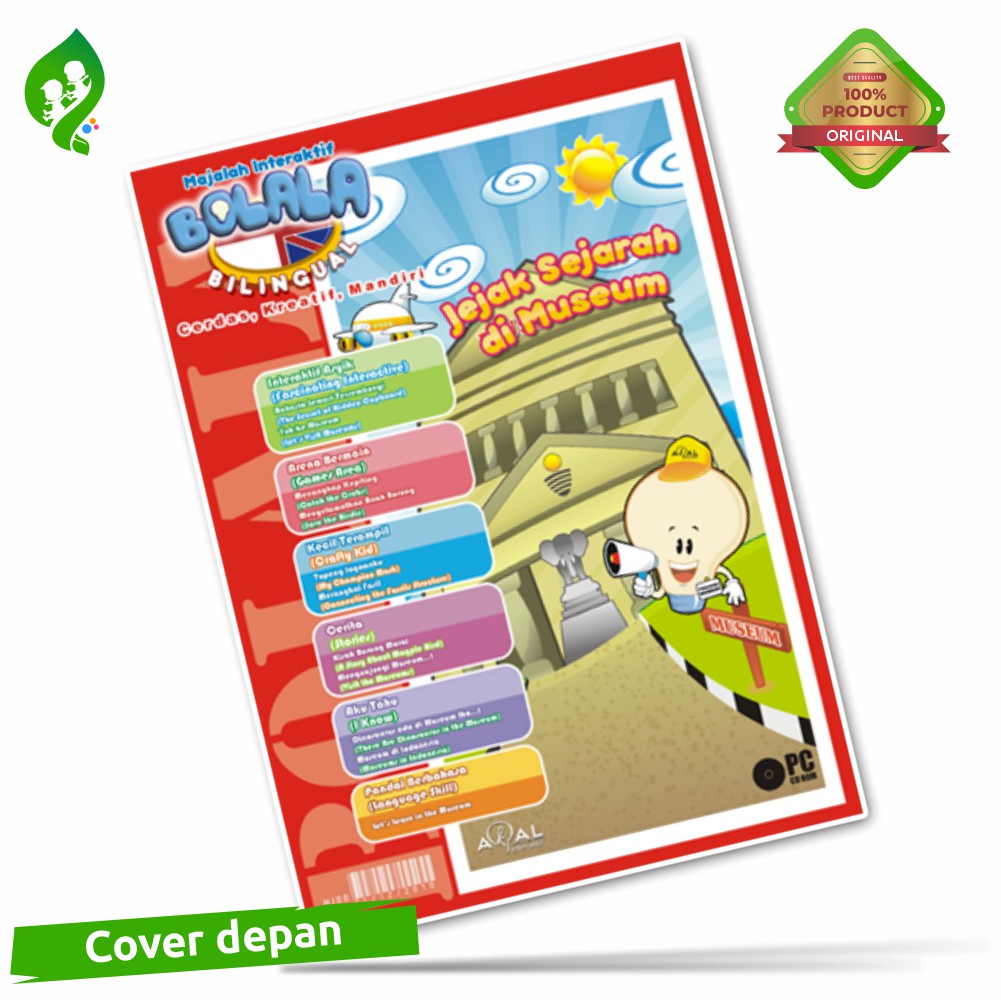 CD Interaktif Bolala ( Bilingual – Jejak Sejarah di Museum ) Akal Interaktif Garansi 1 Tahun