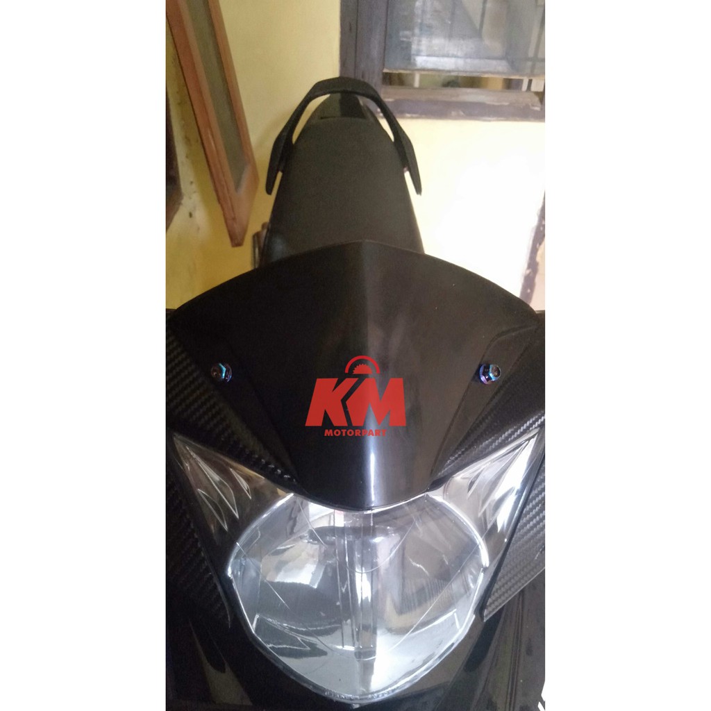 Visor Windshield Jupiter MX Lama Old Hitam Jupiter Mx 135 Jupiter Mx 125 Karbu