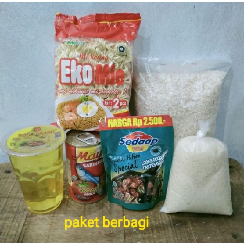 

Paket sembako berbagi / paket hemat