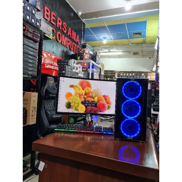 Pc Gaming editing core i7 ram 8gb ssd 120gb monitor 24 in  vga 2gb ddr 5