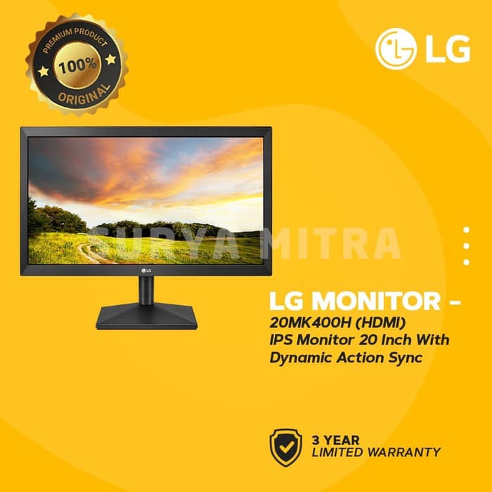 Monitor LED LG 20MK400H-B HDMI