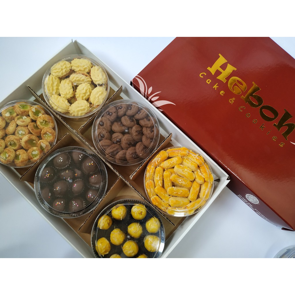 

Paket 26 Kue Kering Lebaran Premium Isi 6 Toples By Heboh Cookies