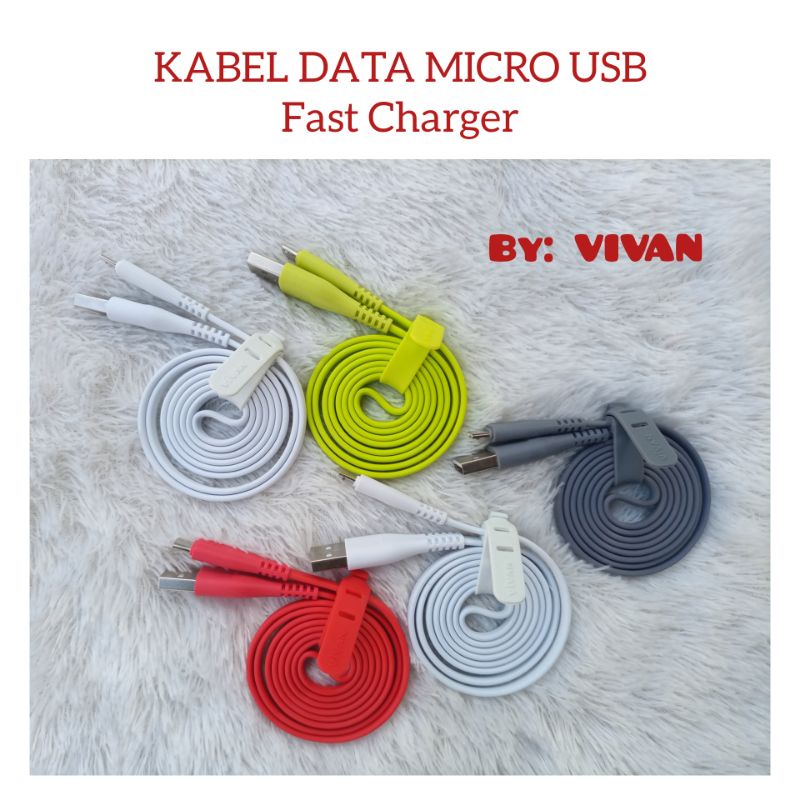 KABEL DATA VIVAN FAST CHARGING MICRO-USB & TYPE C