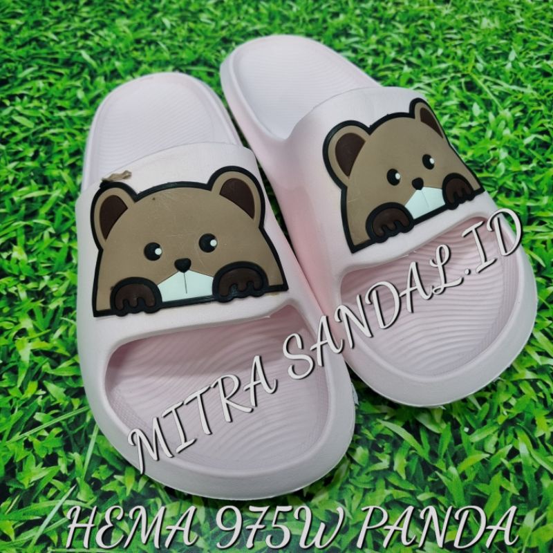 SALE !! HEMA Sandal Slop Wanita TEDDY/Sandal Rumah Wanita/Anti Licin Ringan dan Nyaman