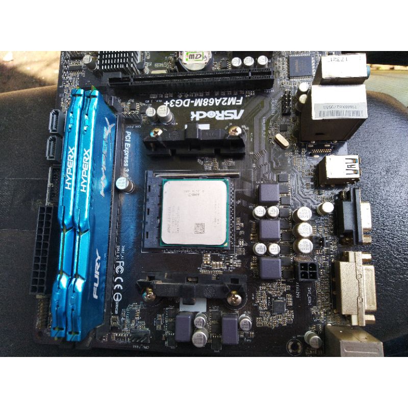Paket amd A8 7680 + mobo asrock fm2 + ram ddr3 8gb
