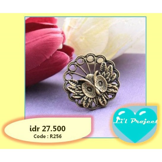 cincin - cincin OWL bulat - ring fashion - aksesoris murah - cincin import