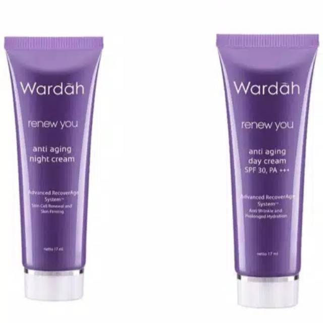 Wardah Renew Anti Aging Day cream / Night cream